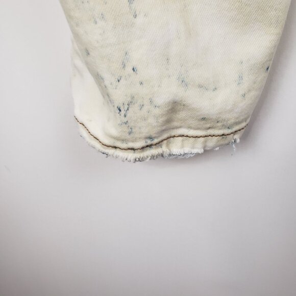 Monfrere Greyson Jeans Venice Wash Blue Acid Stone Wash Distressed Size 34 - Picture 7 of 12